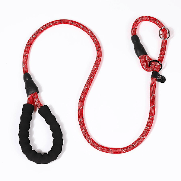 Slip Leash til små hunde/hvalpe, Anti-kvælende træningsline rebline med reflekstråde