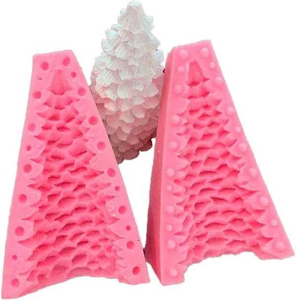 3D silikon julgran form - Julgran form - silikon - 14 x 9 cm