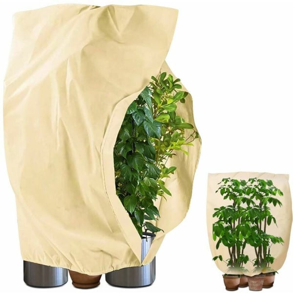 Planteovervintringsbetræk 180x120cm Justerbar snøre Plantebeskyttelsesbetræk Genanvendelig Anti-frost plantebeskyttelsespose