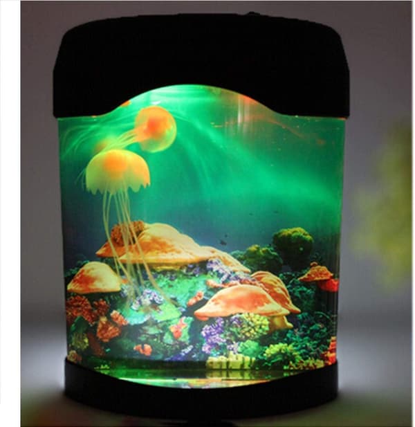 Maneter Kunstig LED Akvarielys Maneter Akvarium Nattlampe Dekorasjon