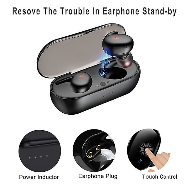 Tws Langaton Bluetooth5.2 Kuuloke Vedenpitävä Urheilu Kuulokkeet Melunpoisto In-ear Kuulokkeet Hifi Stereo Bluetooth Kuulokkeet Ios Android Älypuhelimeen