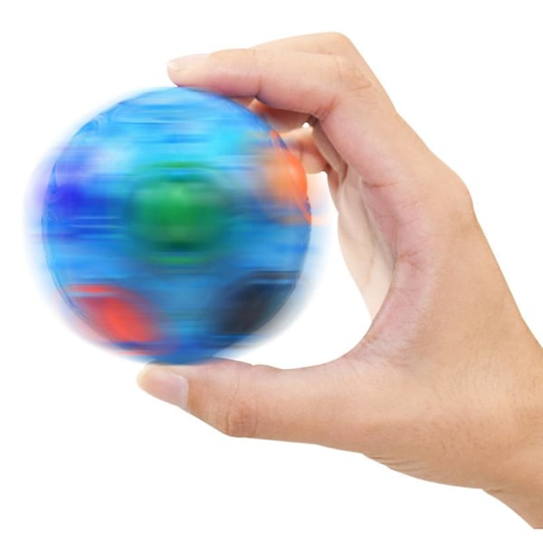 Magisk regnbuekugle Fidget Ball, puslespilkugle Speed Cube pædagogisk 3d puslespil Fidget Toy（Blå）