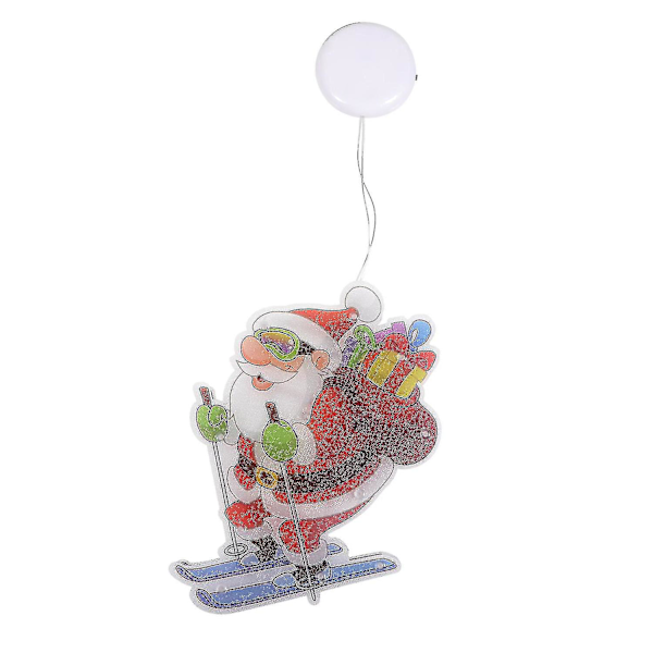 1 stk jule-LED sugekopplampe, dekorative lys til hjemmet, vindu, sugekopplys