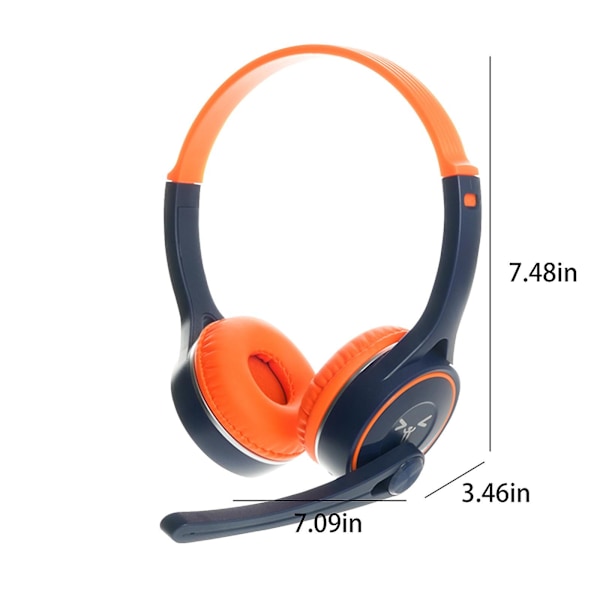 5.1 Hörlurar Trådlösa Bluetooth Hörlurar, All-Rar Tung Bas Plug-In-kort, 8-segments Infällbar Plug-In-kabel Med Mekanisk Mikrofon