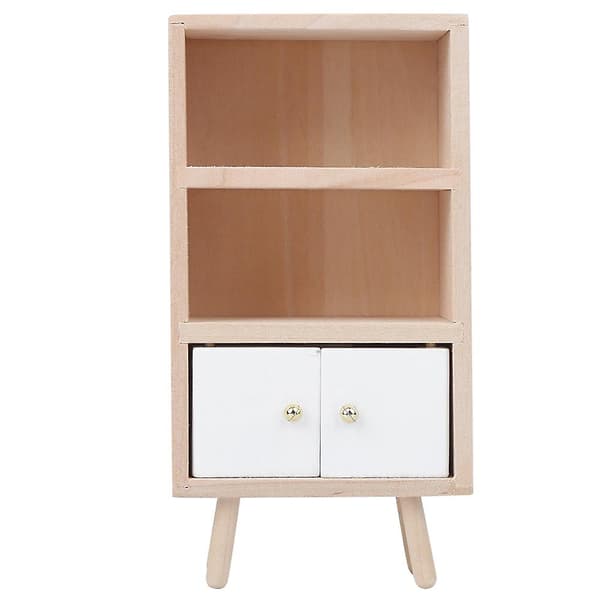 Trähusdocka Mini Möbler Sidobord Dekorationstillbehör - Skala 1:12