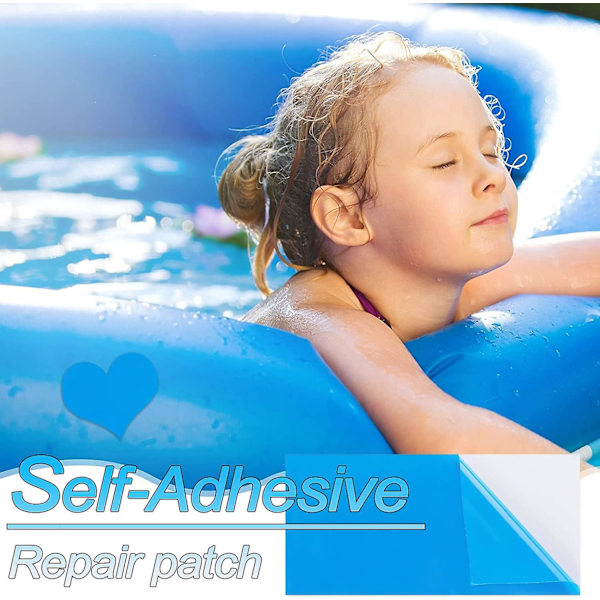 10 stk. Pool Reparationsplaster Selvklæbende PVC Oppustelig Madrasplaster Reparationsplaster til Oppustelig Pool Reparationsplaster til Reparation af Oppustelige Både, Kajakker,