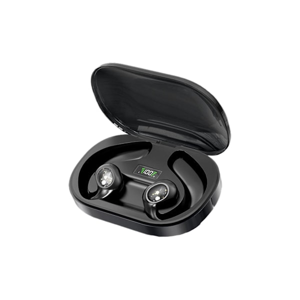 Bluetooth-hörlurar med LED-pekskärm och digital display, 5.3 Bluetooth-chip, Type-C snabbladdning, intelligent brusreducering och låg latens