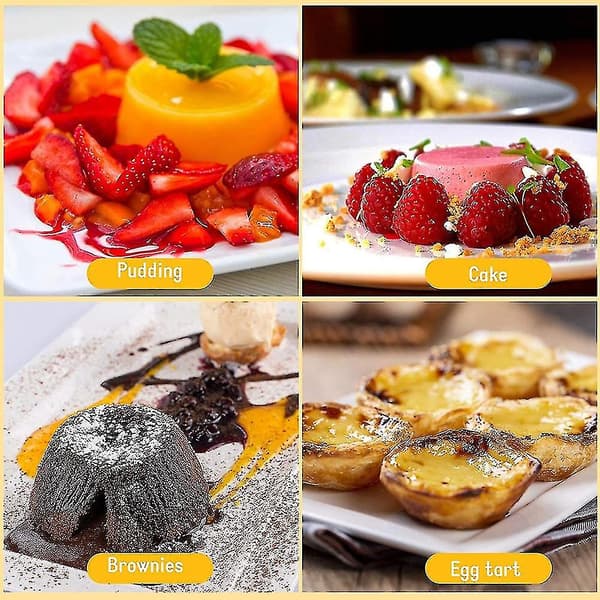 12 individuelle former puddingformer kopper mini sjokolade smeltede panner non-stick cupcake kake coo