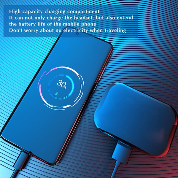 Trådløst Bluetooth-headset TWS- Mini In Ear Game Digital Display To Ører