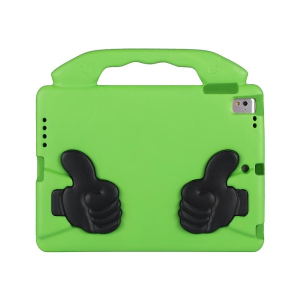 Ipad Air1/air2/ pro/8/9 case, Anti-tumm Barnvänligt sött case med greppstativ för Amazon Kindle Ipad Air1/air2/ pro/8/9 surfplatta för barn (grön)