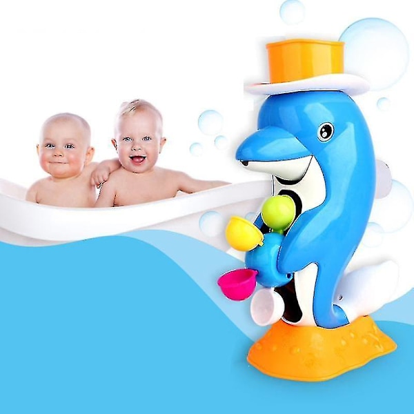 Badelegetøj Børn Bruseand Vandhjul Delfin Legetøj Dyr Svømning Strand Legetøj And Klemme Lyd Squeaky Til Baby Vand Legetøj|Badelegetøj