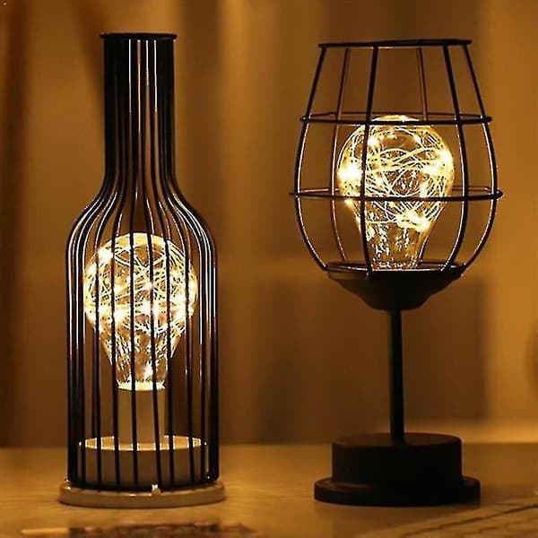 Seng LED-lampe bordbelysning (vinbowle)