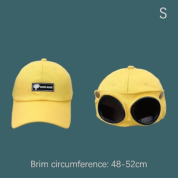 Solbriller Cap For Menn Solbriller Cap Wild Cap（S，Gul）