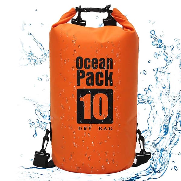 PVC Svømmetøjs Opbevaringspose - Orange 20L