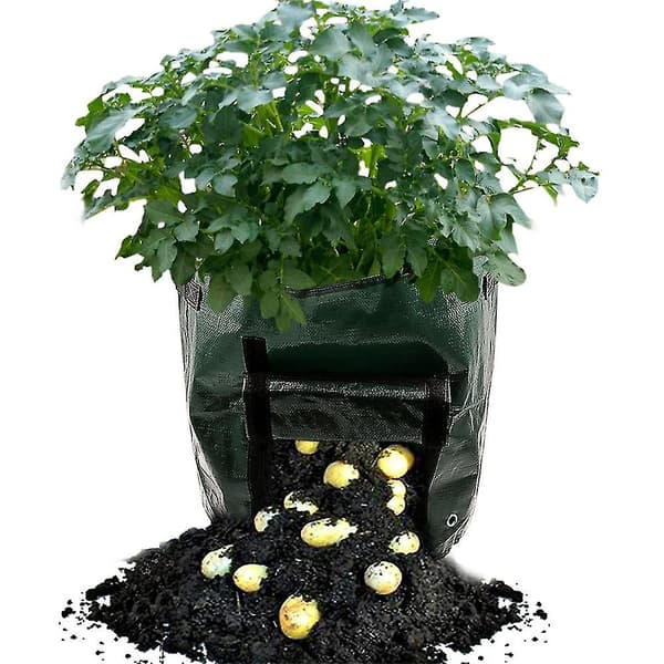 2-pack Potatisodlingssäckar, 7 gallon odlingssäckar kompatibla med potatis, tomat, morot