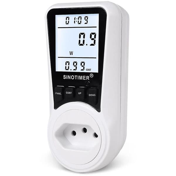 MSBD DDS109L Digital Energimåler Wattmeter Strømovervåkingsenhet Elektrisitet Kwh Strømmålingsanalysator - BR-plugg