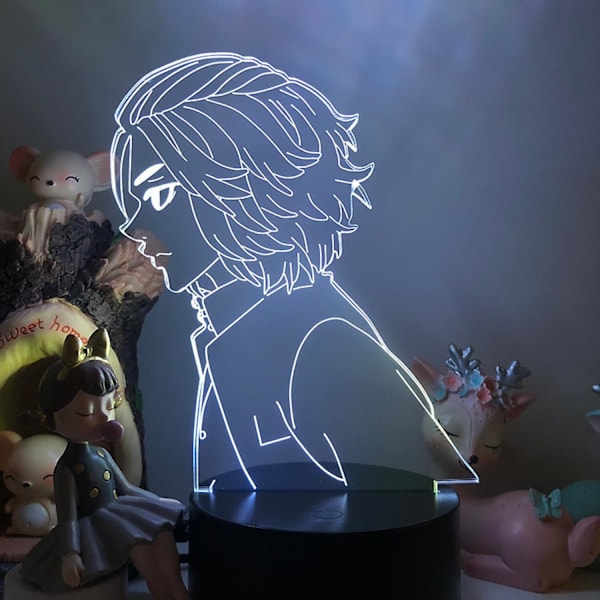 3D LED-yövalot Anime-hahmot 3D-illuusio
