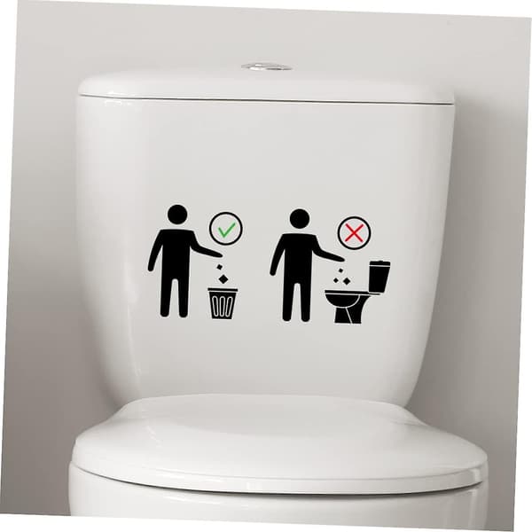 2 arkkia varoitustarraa WC-seinätarroja WC-kannen tarroja WC-istuimen tarroja