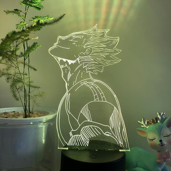 3D LED Illusion Lampe Anime Volleyball Dreng Nat