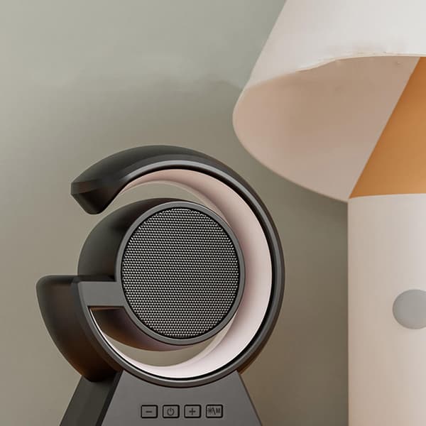 Bluetooth Højttaler Farvelys Kort Mini Bærbar Gavehøjttaler (Sort)