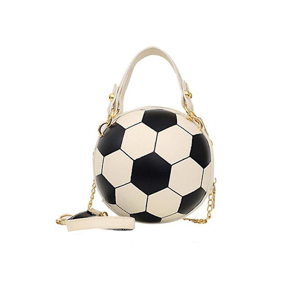 Bold håndtaske Personlighed Dame Læder Fodbold Basketball Taske Bold Punge（FODBOLD）