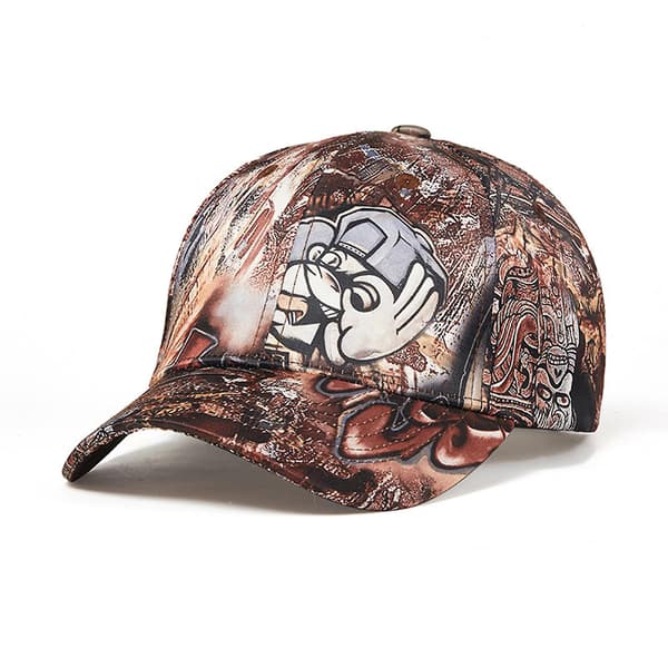 Abstrakt Graffiti Baseballcaps Justerbar Hurtigtørkende Polyester Pustende Solhatt For (K375)