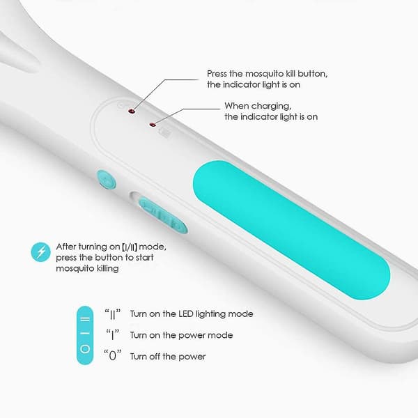 Elektrisk Flueketsjer, USB-genopladelig Elektrisk Myggeketsjer