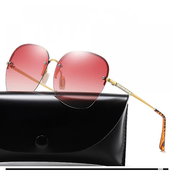 Polariserede rammeløse overdimensionerede solbriller til damer - Fashion Gradient Sunglassesxq-sg472