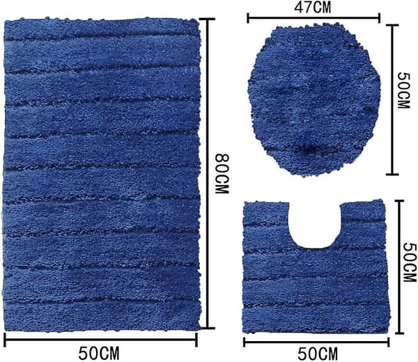 Bademåttesæt 2 stykker Heilwiy Memory Foam Absorberende Badetæpper Sæt Skridsikkert Vaskbart Gave
