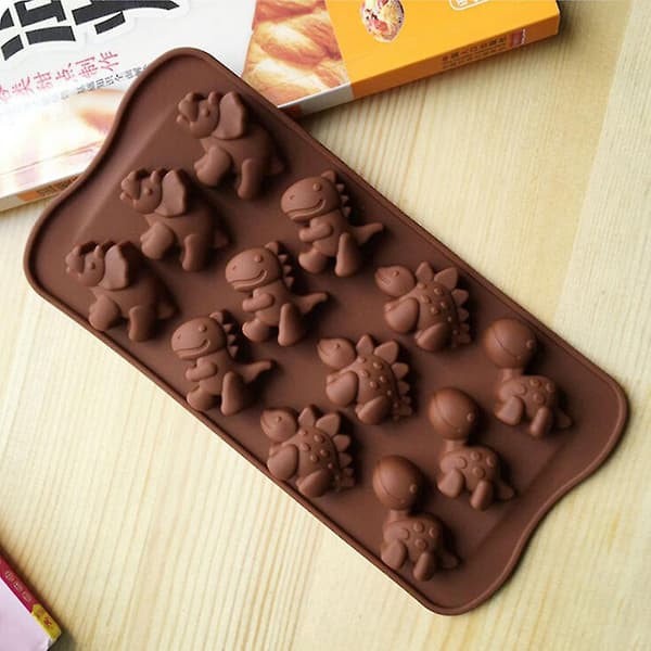 Dinosaur Silikone Fondant Form Kage Slik Gelé Chokolade Muffin Bageform