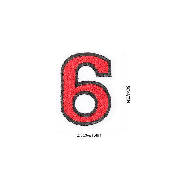 10 stk. tallapper broderede dekorative reparationsplaster til tøjreparation (5 x 3,5 cm, som vist)