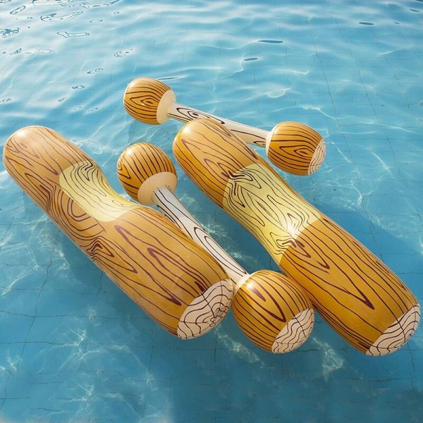 Oppusteligt flydende legetøj Oppustelig svømmering Luftmadras Float Ride On Line Båd Vandspil for børn Voksne 4 stk - DKSFJKL
