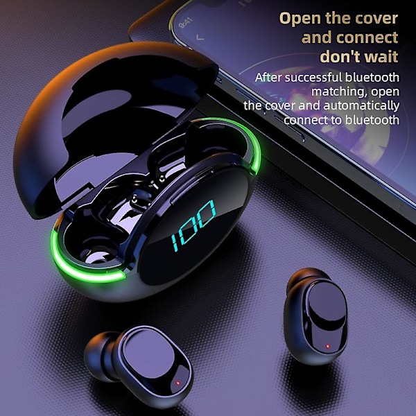 N35 Pro60 Y80 Tws Trådløse Hodetelefoner Vanntett Sport Hodesett Touch Control Ørepropper Støy Lav Lantency Bluetooth Øretelefoner