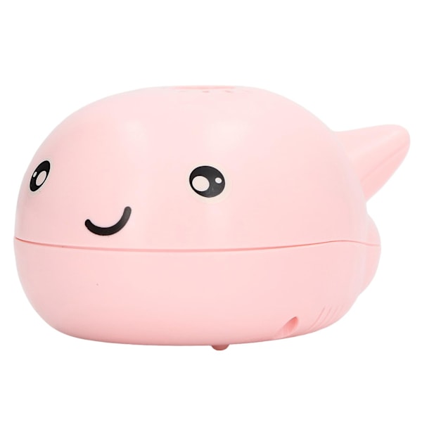 USB-laddad elektrisk delfin flytande boll leksak med fläktfunktion för barn - söt rosa val badleksak present