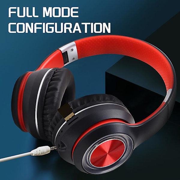 Utendørs Bluetooth-hodetelefoner trådløse - Aural øremuff-headset stereohodesett