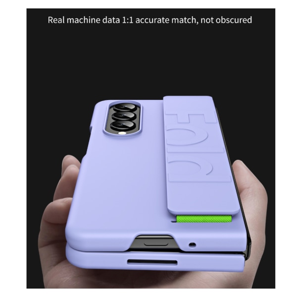 För Samsung phone case - elastiskt case lila Z Fold2