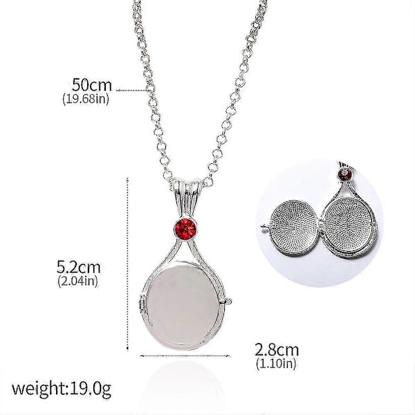 H2o halsband Sjöjungfru snäcka öppningsbart och stängbart hänge accessoarer Gåva Dam (blå)
