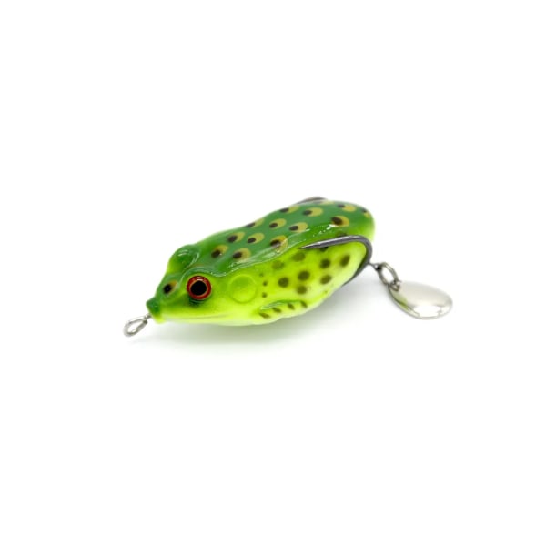 LIXADA 5 st Soft Lure Kit Bionic Frog Lures Realistiska simbeten Konstgjorda krokar Fiskeredskap lockar 2,2 tum 0,4 Oz/styck