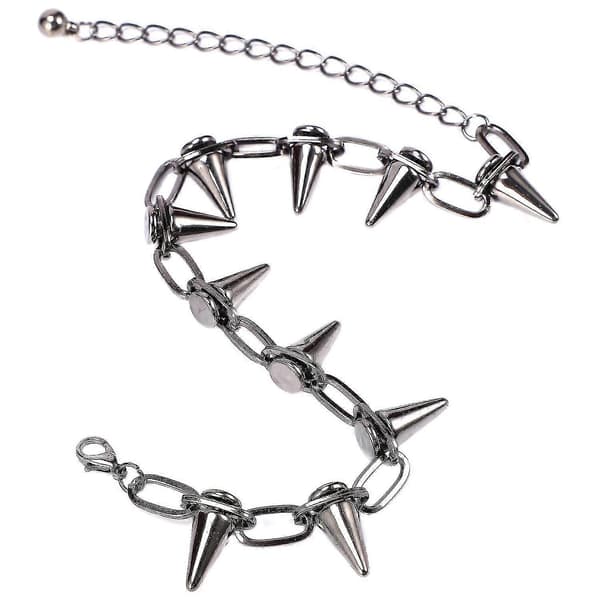 Metallspikar Nitar Punk Goth Halsband Choker Krage