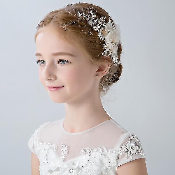 Krystall Bryllup Hodeplagg Gull Prinsesse Pannebånd Perle Brude Hårvin Tiara Dronning Hårtilbehør
