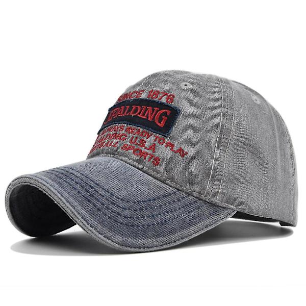Nyvasket tredimensionelt broderet baseball kasket syning denim hat eksplosiv stil subventioneret broderet kasket solskærm