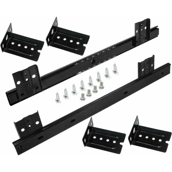 Guider för lådor lådlöpare 350 mm kullagerguide för tangentbordslådor (1 par) svart