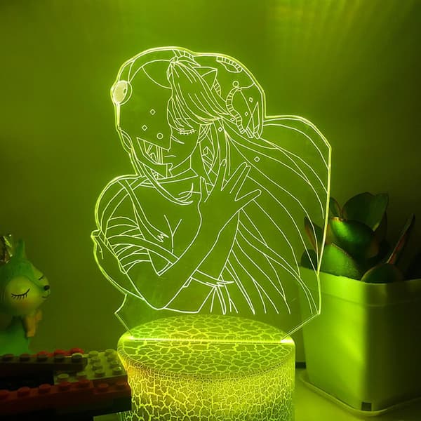 3D LED Nattlampa Anime Karaktär 3D Illusion