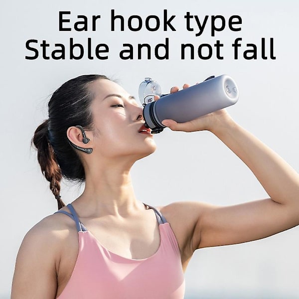 5.1 Bluetooth-headset med LED-display, digital strömförsörjning, enkel öra, bil, affärsheadset, öronkrokheadset, Ip6 vattentät 9d Hifi stereoljud, HD-samtal