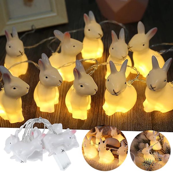 Påskehare LED-lysslynge