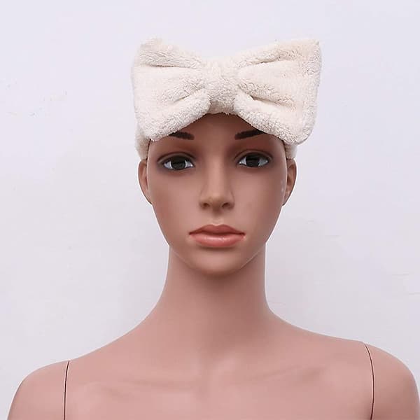 Rosett Makeup Hårband Hårband Elastisk Mikrofiber Spa Hårband Handduk（Stil 1）