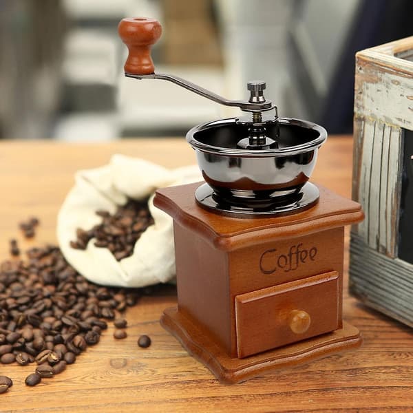 Kaffe Bønner Spike Grinder Keramisk Grinder Hjem Køkken Værktøjer Klassisk Træ Hånd Kaffe Grinder Hånd Kaffe Grinder