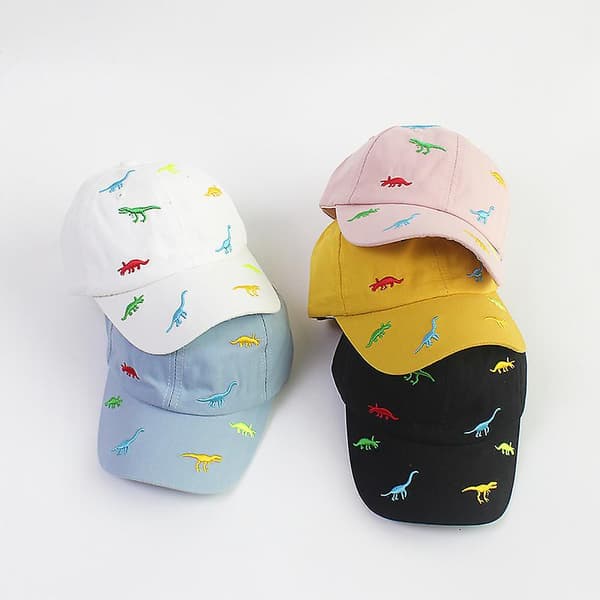 Dww-Blå-Børns Solhat Dinosaur Baseball Cap Sommer Justerbar Hat Dreng Pige Cap