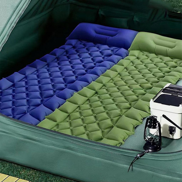 Camping Luftmadras Letvægts Og Bærbar Måtte Til Udendørs Camping（enkelt grøn）
