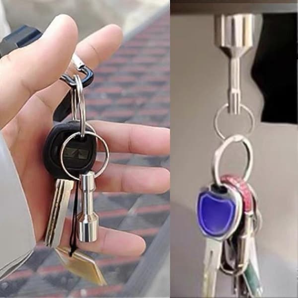 Magnetisk nøgleholder - Stærk neodymmagnet til metaloverflader 1pcs